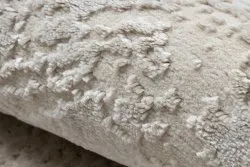 Dywan DUKE 51541 krem - Geometryczny, strukturalny, bardzo miękki, frędzle