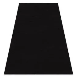Alfombra de lavado moderna LINDO negro, antideslizante, peluda