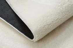 Alfombra de lavado moderna LINDO crema, antideslizante, peluda