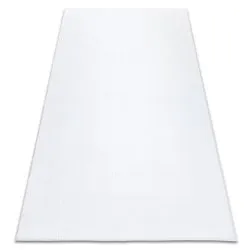 Alfombra de lavado moderna LINDO blanco, antideslizante, peluda