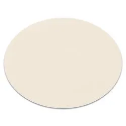 Alfombra de lavado moderna LINDO circulo crema, antideslizante, peluda