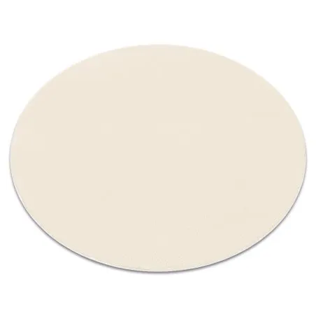 Alfombra de lavado moderna LINDO circulo crema, antideslizante, peluda