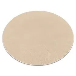 Alfombra de lavado moderna LINDO circulo beige, antideslizante, peluda