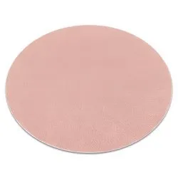 Alfombra de lavado moderna LINDO circulo rosa, antideslizante, peluda