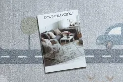 Dywan BONO 726 ulica, miasto jasny szary / kremowy