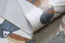 Alfombra BONO 8426 Selva, animales salvajes crema/oro oscuro