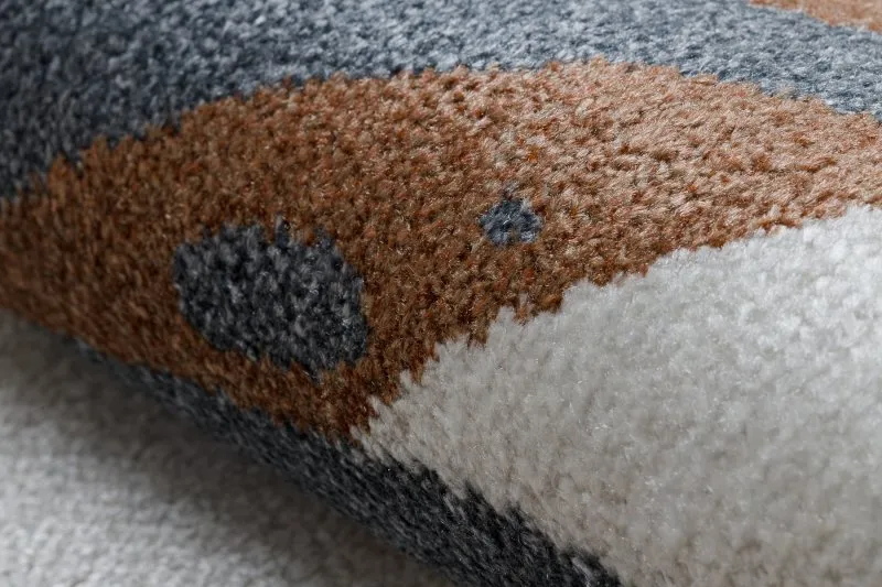 Alfombra BONO 8426 Selva, animales salvajes crema/oro oscuro