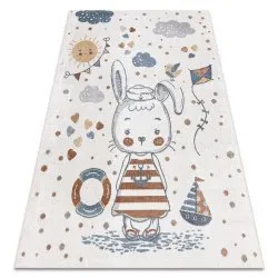 Alfombra BONO 8441 Conejito marinero crema / azul