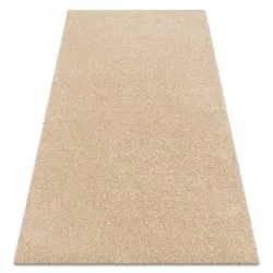 Alfombra BUENOS 6652 shaggy liso, de un solo color crema