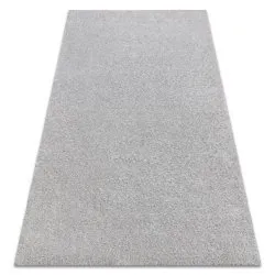 Alfombra BUENOS 7005 shaggy liso, de un solo color plata