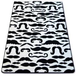 Alfombra SKETCH - FA67 crema/negro - Bigote