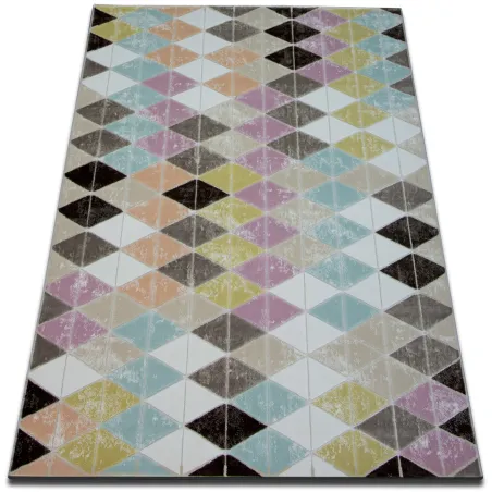 Alfombra acrílica de color pastel, alfombra moderna para la sala de estar