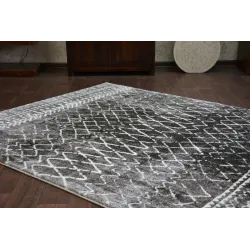 Alfombra moderna SHADOW 9890 en tonos caqui y negro, ideal para el hogar
