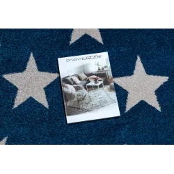 Alfombra SKETCH círculo - alfombra azul para la habitación infantil