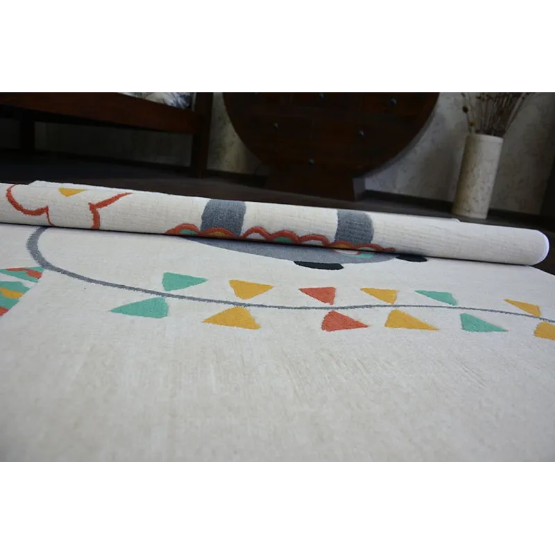 Alfombra moderna en tonos pastel, ideal para salas o dormitorios