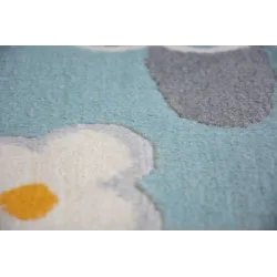 Alfombra ideal para sala de estar o habitación infantil, en tonos pastel