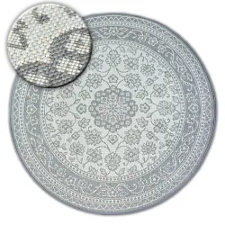 Alfombra de cuerda sisal FLAT círculo 48691/637 Vidriero