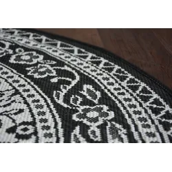Alfombra redonda de sisal, perfecta para el jardín y la terraza