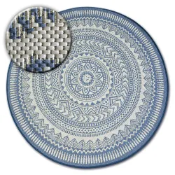 Alfombra de cuerda sisal FLAT círculo 48695/591 Vidriero