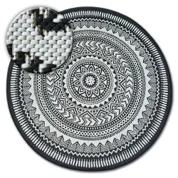 Alfombra de cuerda sisal FLAT círculo 48695/690 Vidriero