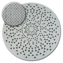 Alfombra de cuerda sisal FLAT círculo 48715/768 Vidriero