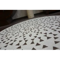 Alfombra circular de sisal en color natural, un toque elegante para cualquier espacio