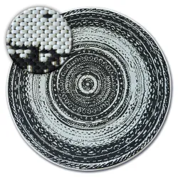 Alfombra de cuerda sisal FLAT círculo 48756/960 Vidriero