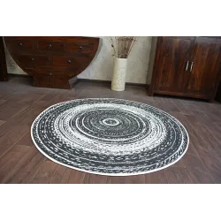 Alfombra circular de sisal, estilo vitral, perfecta para la sala de estar