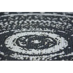 Alfombra redonda de sisal, perfecta para el jardín, elegante y duradera