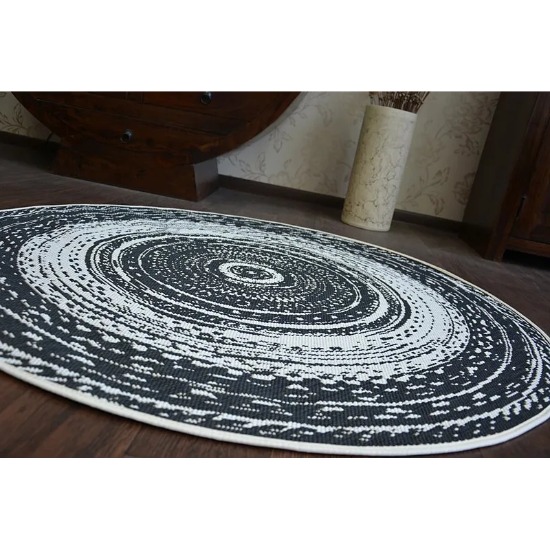 Alfombra redonda de sisal, para la habitación infantil, diseño alegre