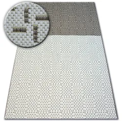 Alfombra de cuerda sisal FLAT 48722/608 Bicolor crema/marrón
