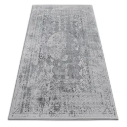 Alfombra acrílica VALENCIA 2328 ORNAMENT gris oscuro/marfil