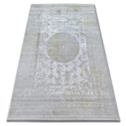 Alfombra acrílica VALENCIA 2328 ORNAMENT gris claro/color mostaza