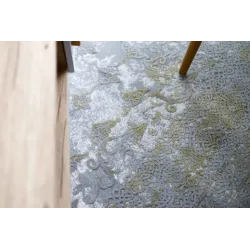 Alfombra moderna VALENCIA 2328 ORNAMENT en gris claro, ideal para el salón