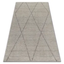 Alfombra SOFT 8033 Diamantes Etno crema/marrón claro