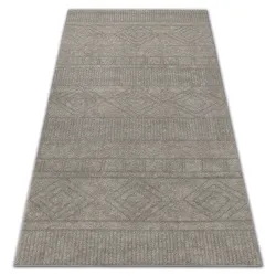 Alfombra SOFT 8040 Azteca Boho crema/beige claro