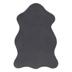 Alfombra NEW DOLLY G4337-2 Imitación de piel de conejo gris antracita