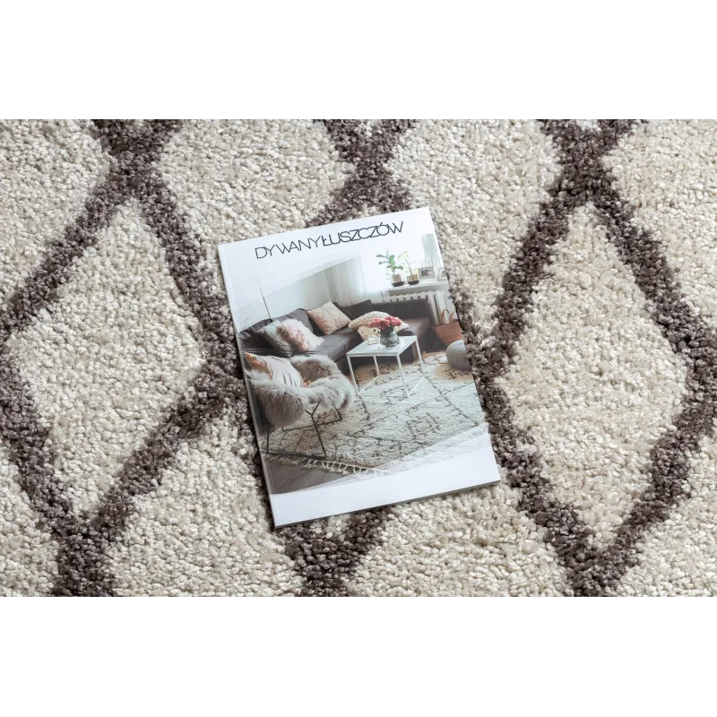 Alfombra crema de estilo marroquí, ideal para cualquier habitación