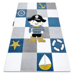 Alfombra PETIT CORSAIR PIRATA EMBARCACION ANCLA azul