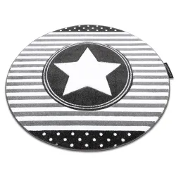Alfombra PETIT STAR ESTRELLA circulo gris