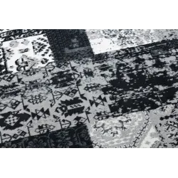 Alfombra patchwork suave, cómoda para el dormitorio