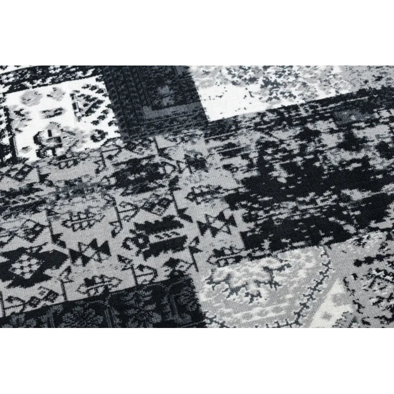 Alfombra patchwork suave, cómoda para el dormitorio