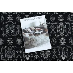 Alfombra VINTAGE 22212996 negra para la sala de estar