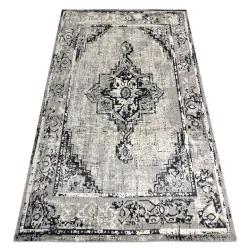 Alfombra VINTAGE Marco Rosetón 22235556 gris / negro