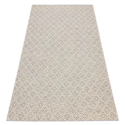 Alfombra DE CUERDA SISAL BOHO 46299651 Rombos beige