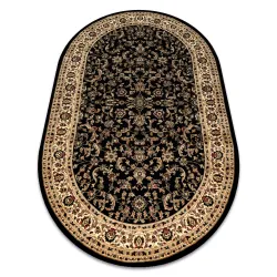 Alfombra ROYAL ADR ovalada patrón 1745 negro