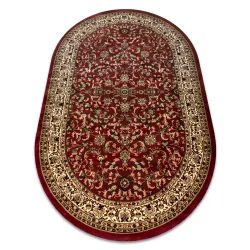 Alfombra ROYAL ADR ovalada patrón 1745 burdeos