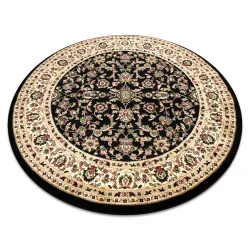 Alfombra ROYAL ADR redonda motivo 1745 negro
