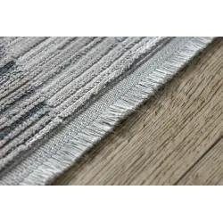 Alfombra moderna REBEC con pelo suave, color azul marino, perfecta para dormitorios