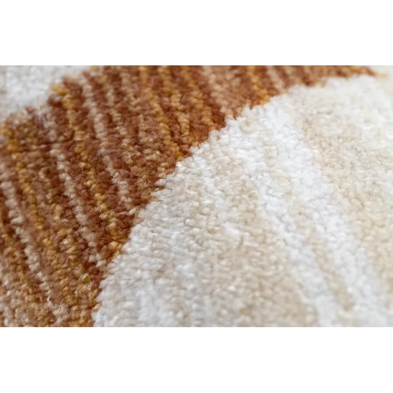 Dywan dziecięcy TOYS 75323 Miś dla dzieci - nowoczesny, nieregularny kształt krem / czerwony fuksja